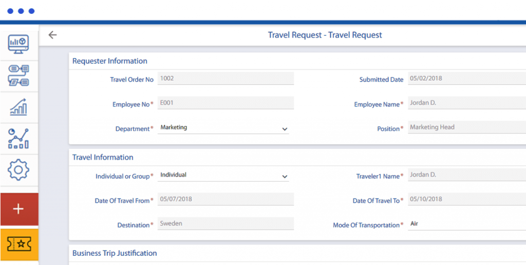 Travel approval system