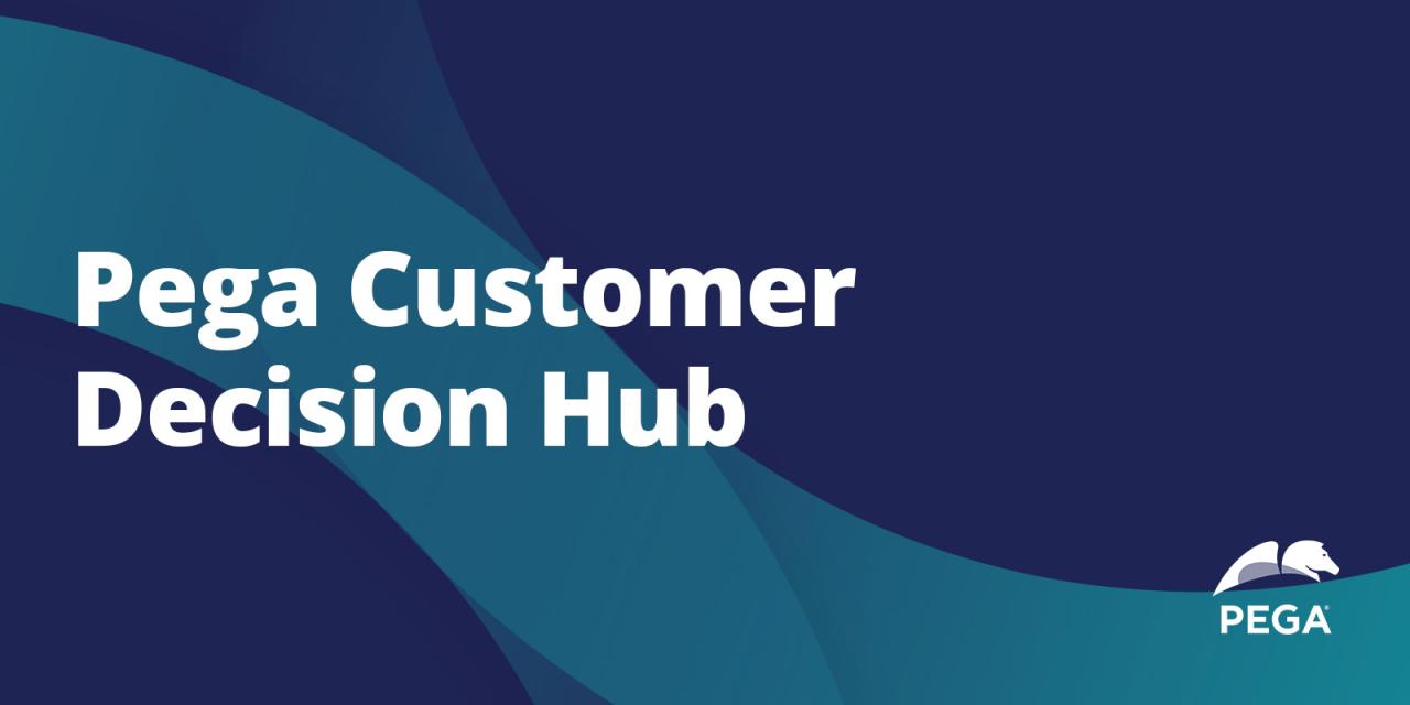 Customer decision hub pega