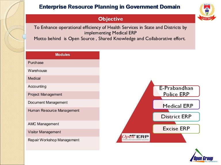 Enterprise resource planning for hospitals
