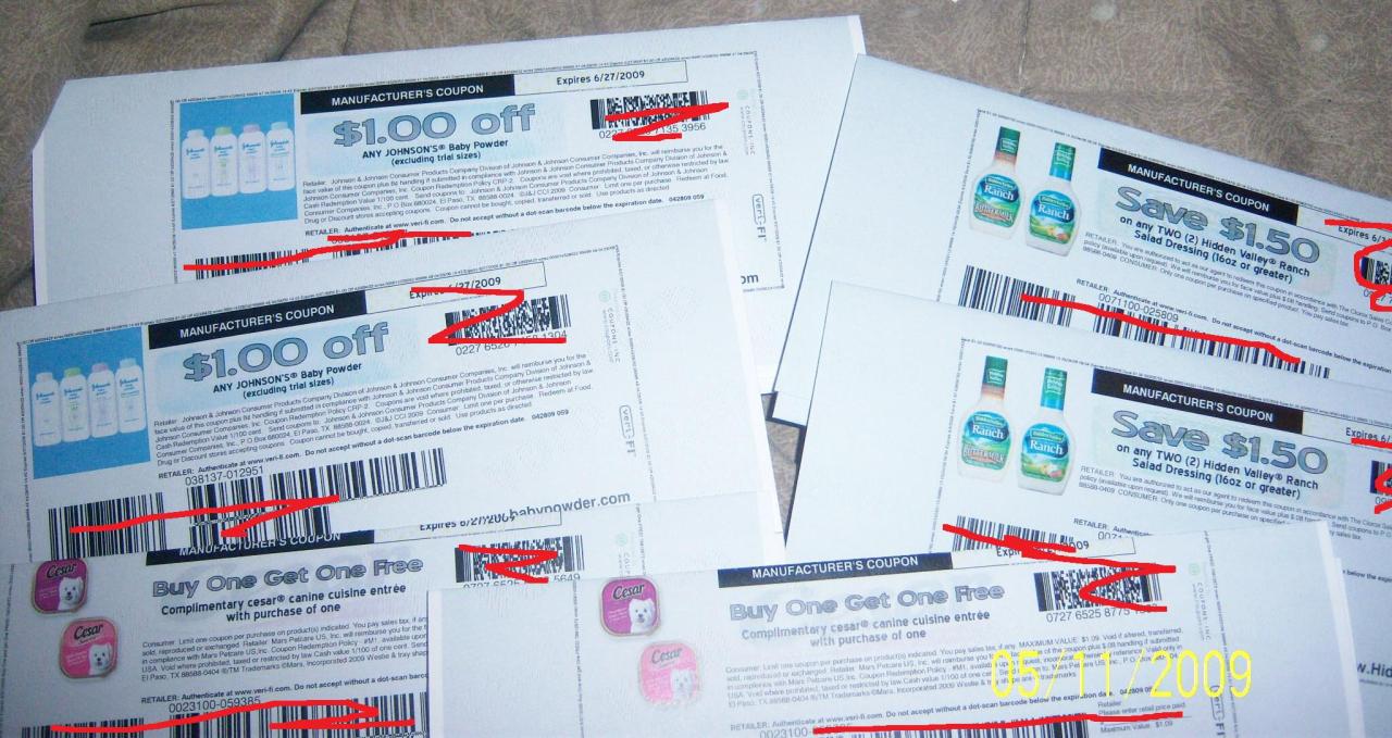 Coupons redemption