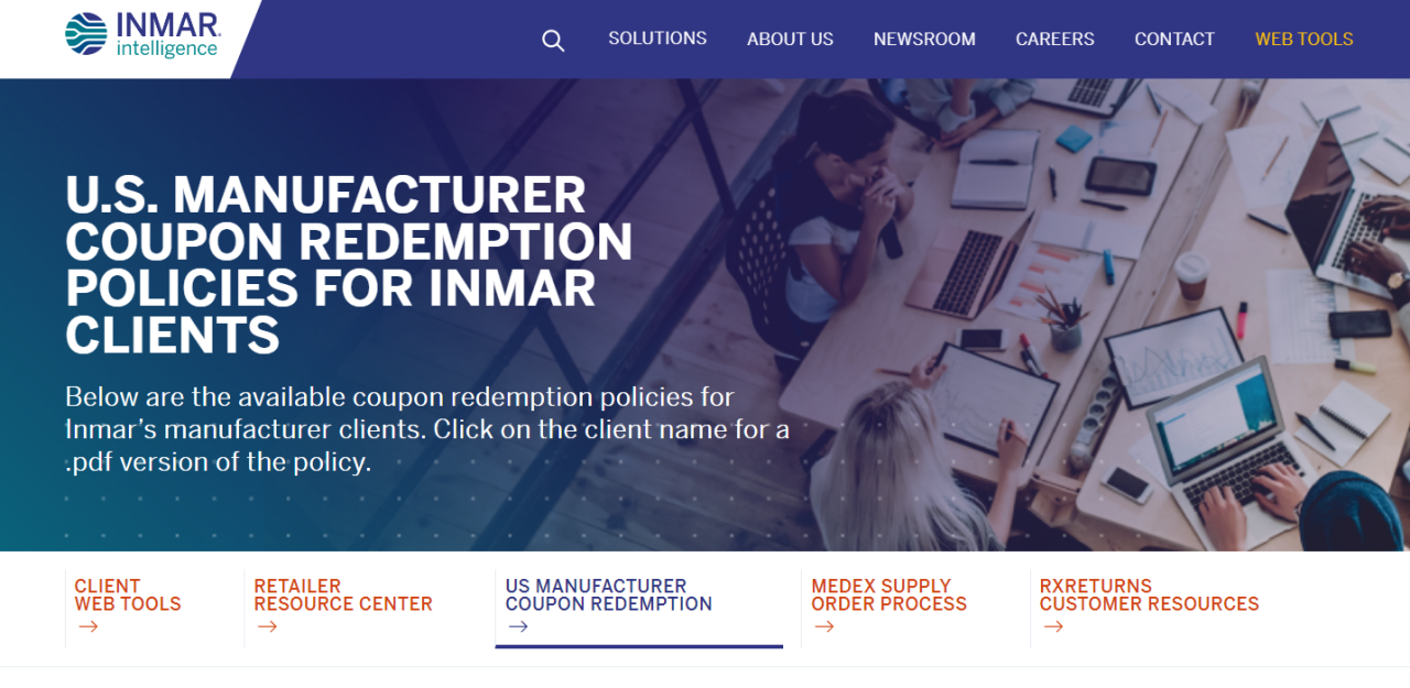 Inmar coupon redemption form