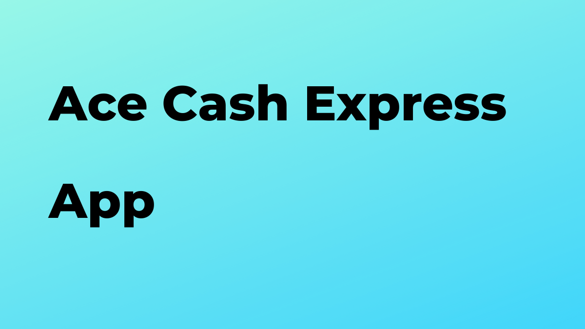 Ace cash loans cashing installment Ace cash loans cashing installment