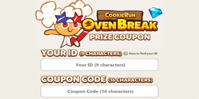 Cookie run coupon redemption