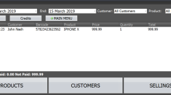 Barcode system for retail shop