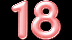 Premium Vector | Number 18 logo modern number 18 in silver steel style ...