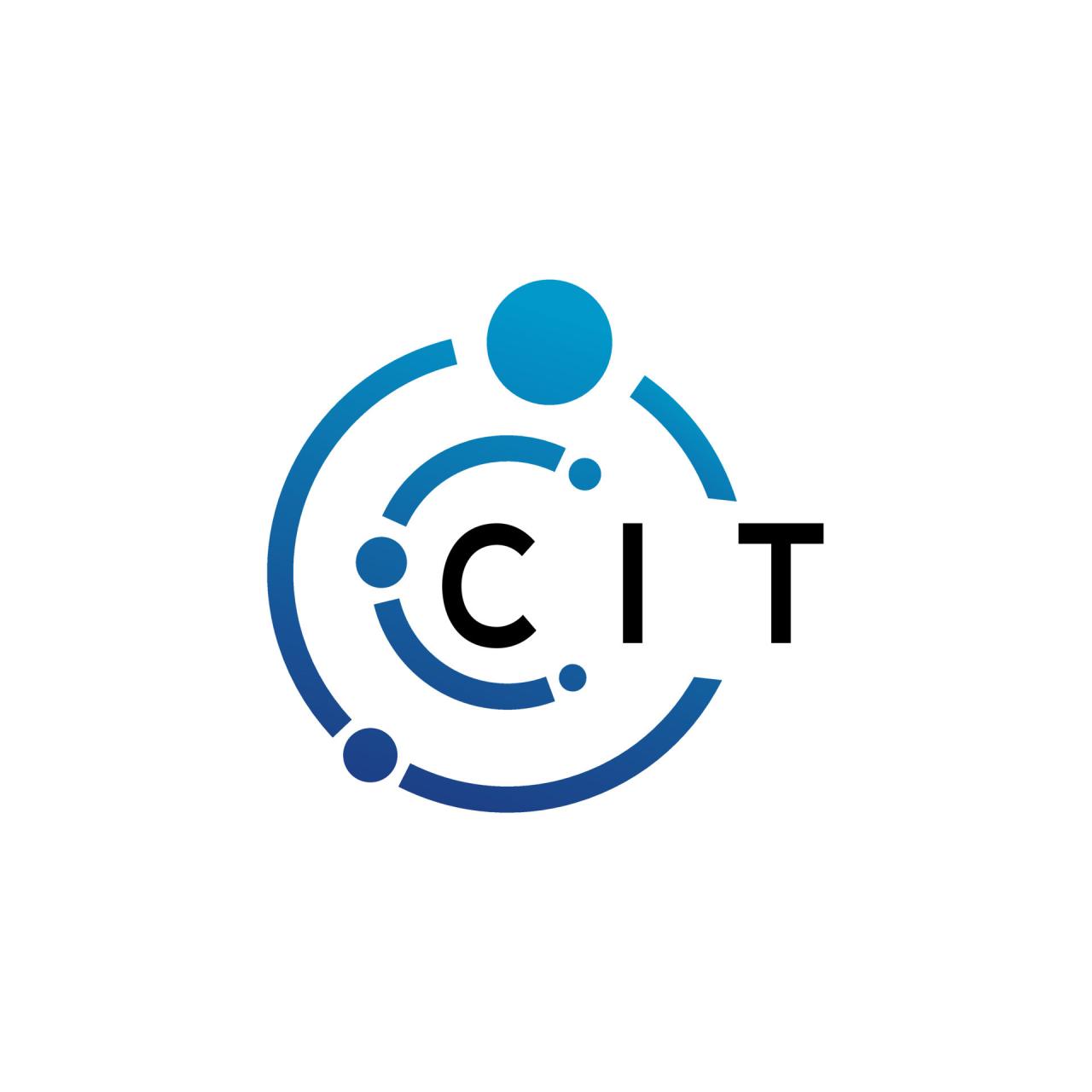 CIT letter logo design on white background. CIT creative initials ... CIT letter logo design on white background. CIT creative initials ...